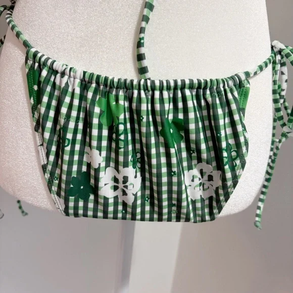 Amelie Teje x Loleia Swim String Bikini Femme in Vert Small Top Medium Bottom - Picture 12 of 16